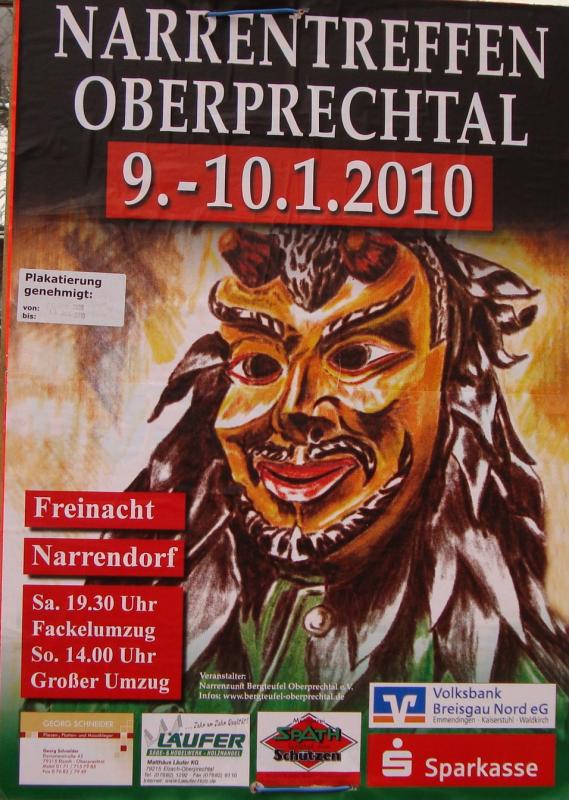 Plakat vom Narrentreffen Plakat vom Narrentreffen