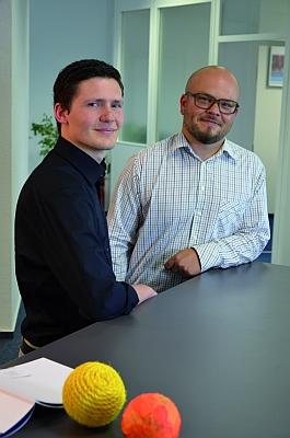 (v.l.) Chris Andlauer und Rainer Bühl freuen sich auf neue Aufgaben (Bild: Barth Medienhaus). (v.l.) Chris Andlauer und Rainer Bühl freuen sich auf neue Aufgaben (Bild: Barth Medienhaus).