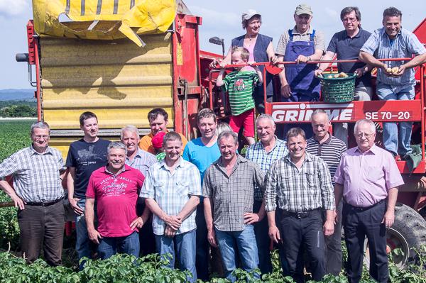 Sie produzieren die tollen Knollen: Die Landwirte aus Forchheim. Sie produzieren die tollen Knollen: Die Landwirte aus Forchheim.