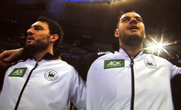 Handball WM: Deutschland - Dänemark mit Jens Schöngarth (rechts)

TV-Bild