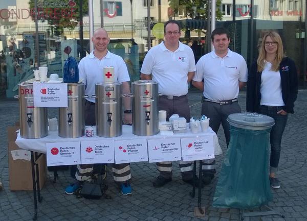 Team "Kalter-Kaffee": Mario Falk, Dominic Braun, Dominic Roth, Christine Allgeier