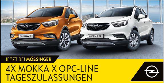 Mokka X OPC-Line Tageszulassungen bei Auto Mössinger in Emmendingen Mokka X OPC-Line Tageszulassungen bei Auto Mössinger in Emmendingen