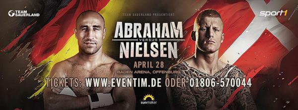 28. April: Box-Gala in der Baden-Arena Offenburg - Arthur Abraham tritt gegen Patrick Nielsen an 

Foto: Sauerland Event GmbH