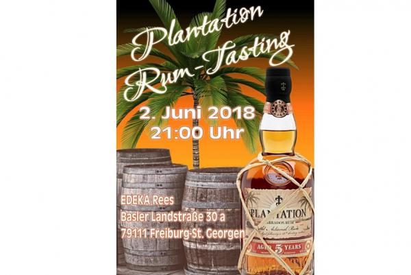Plantation Rum-Tasting am 02.06.2018, 21:00 Uhr
EDEKA Rees
Basler Landstraße 30 a
79111 Freiburg-St. Georgen Plantation Rum-Tasting am 02.06.2018, 21:00 Uhr
EDEKA Rees
Basler Landstraße 30 a
79111 Freiburg-St. Georgen