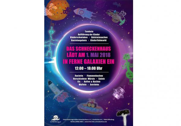 1. Mai: Freie KiTa Schneckenhaus in Offenburg lädt zum Besuch ins Weltall und in ferne Galaxien ein
Foto: Freie KiTa Schneckenhaus 1. Mai: Freie KiTa Schneckenhaus in Offenburg lädt zum Besuch ins Weltall und in ferne Galaxien ein
Foto: Freie KiTa Schneckenhaus