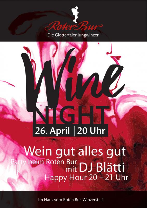 Roter Bur Wine Night, 26. April 2019 Roter Bur Wine Night, 26. April 2019