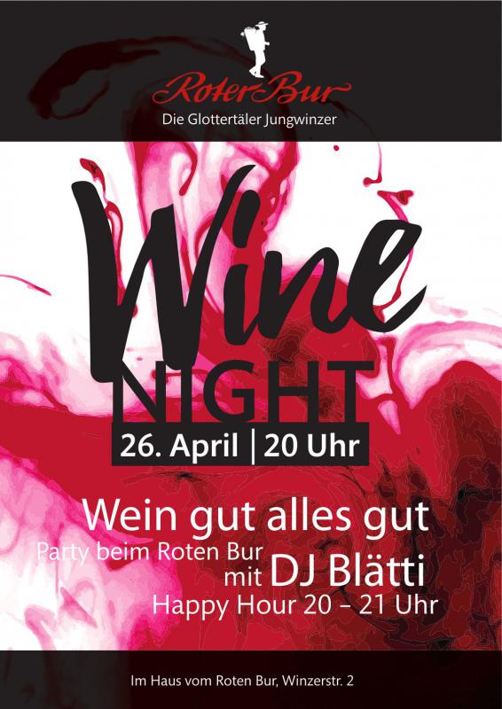 Roter Bur Wine Night, 26. April 2019