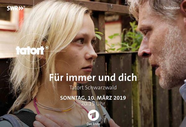 10. März: "Tatort - Für immer und dich".
Meira Durand und Andreas Lust als Paar, von dem niemand etwas wissen darf.
Foto: Südwestrundfunk 10. März: "Tatort - Für immer und dich".
Meira Durand und Andreas Lust als Paar, von dem niemand etwas wissen darf.
Foto: Südwestrundfunk