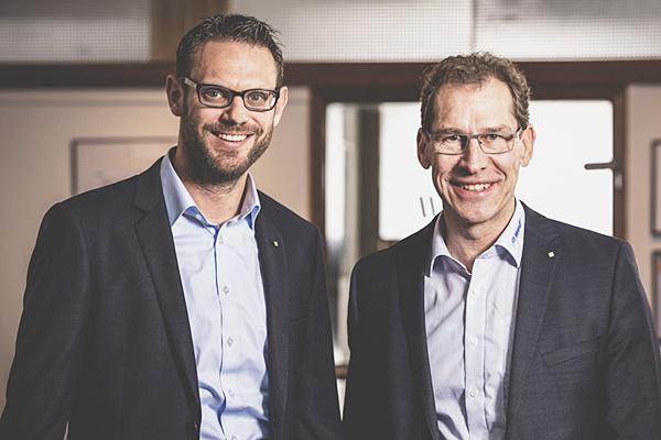 Christian Gutmann (links) und Markus Wolf.
Foto: awell AG Breisach Christian Gutmann (links) und Markus Wolf.
Foto: awell AG Breisach