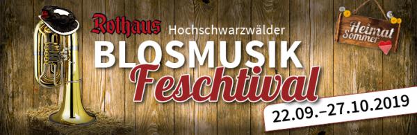 Hochschwarzwälder-Blosmusik-Feschtival bis zum 27.10.2019

Bei rund 20 Veranstaltungen wird gezeigt, dass die Tradition der Blasmusik auch mal anders dargestellt werden kann. Genießen Sie bei guter Unterhaltung, leckerem Essen und einem kühlen Bier die abwechslungsreichen Darbietungen der Hochschwarzwälder Musikvereine.

- [url=https://www.hochschwarzwald.de/hochschwarzwald/event/result?tt=sip3381vkfsn1t0m4060qp77j0&page=0]ALLE Termine auf einen Blick![/url]


>>> VORMERKEN! 

13. Oktober 2019: Panorama-Nordic-Walking-Lauf:  
8. November 2019, 18 - 23 Uhr: Whisky-Abend
13. Dezember 2019, 18 - 23 Uhr: Maidle-Abend 

>>> BRAUEREI-GASTHOF

[url=https://www.brauereigasthof-rothaus.de/] Termine, Speisekarte, Pauschalangebote... [/url]

28. September: Rothaus Mudiator
31. Oktober: Spek:Tackel

