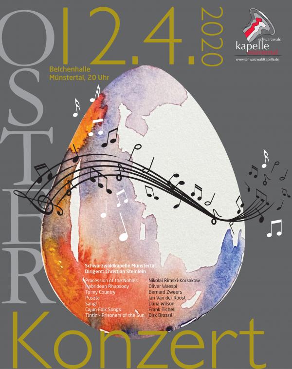 12. April: Osterkonzert der Schwarzwaldkapelle Münstertal. 12. April: Osterkonzert der Schwarzwaldkapelle Münstertal.