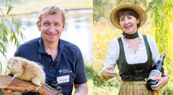 Naturpark Südschwarzwald e.V.: Das Jahresprogramm der Gästeführer 2020 kann weitergehen.
Naturpark-Gästeführer Andreas Farsang und Naturpark-Gästeführerin Elisabeth Reiner.
Foto: Naturpark Südschwarzwald e.V. - Sebastian Schröder-Esch Naturpark Südschwarzwald e.V.: Das Jahresprogramm der Gästeführer 2020 kann weitergehen.
Naturpark-Gästeführer Andreas Farsang und Naturpark-Gästeführerin Elisabeth Reiner.
Foto: Naturpark Südschwarzwald e.V. - Sebastian Schröder-Esch