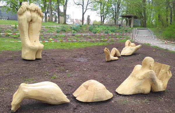 Neue Holzskulpturen auf Möglingshöhe in Villingen-Schwenningen.

Foto: Stadt Villingen-Schwenningen