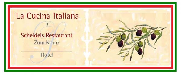 Scheidels Restaurant zum Kranz - Hotel, Offenburger Str. 18, 79341 Kenzingen, Tel. 07644 / 68 55, Fax 07644 / 93 10 77
info@scheidels-kranz.de - www.scheidels-kranz.de
Scheidels Restaurant zum Kranz - Hotel, Offenburger Str. 18, 79341 Kenzingen, Tel. 07644 / 68 55, Fax 07644 / 93 10 77
info@scheidels-kranz.de - www.scheidels-kranz.de