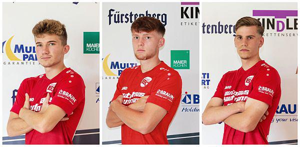 Bahlinger SC bindet drei Perspektivspieler aus eigener U19.
Von links: Neo Oehler, Jakob Amann und Jakob Distelzweig.

Foto: Bahlinger SC