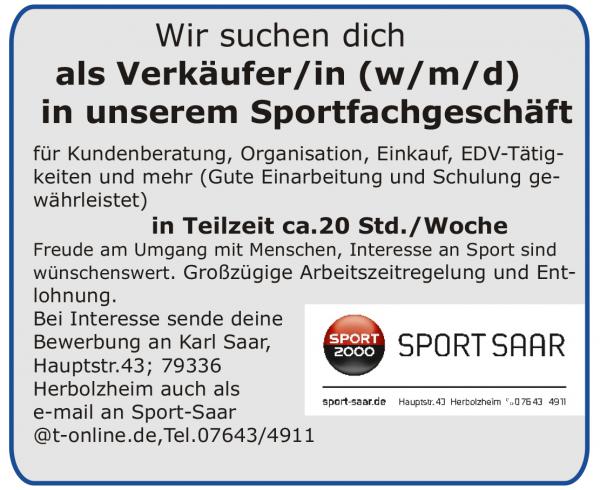 Wir suchen dich als Verkäufer/in (w/m/d) Wir suchen dich als Verkäufer/in (w/m/d)