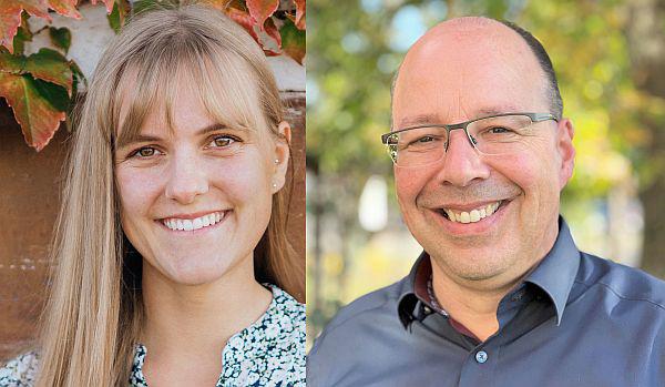 Lea Tritschler (Teamleitung Digitale Unternehmenskommunikation) und Michael Kühne (Business Development Manager für Fachgroßhandel und Systemgastronomie) als neue Mitarbeitende im Badischen Winzerkeller in Breisach begrüßt.
Foto: Badischer Winzerkeller eG Lea Tritschler (Teamleitung Digitale Unternehmenskommunikation) und Michael Kühne (Business Development Manager für Fachgroßhandel und Systemgastronomie) als neue Mitarbeitende im Badischen Winzerkeller in Breisach begrüßt.
Foto: Badischer Winzerkeller eG
