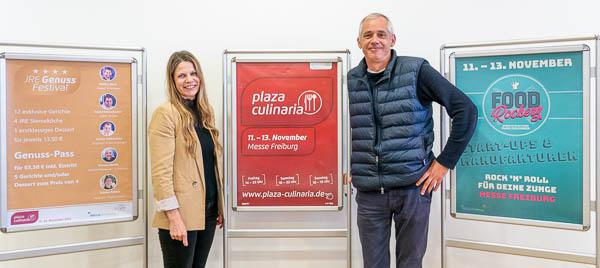 11. bis 13. November: „Plaza Culinaria“ in der Messe Freiburg - Projektleiterin Jenny Santo und Messechef Daniel Strowitzki.
REGIOTRENDS-Foto: Jens Glade 11. bis 13. November: „Plaza Culinaria“ in der Messe Freiburg - Projektleiterin Jenny Santo und Messechef Daniel Strowitzki.
REGIOTRENDS-Foto: Jens Glade