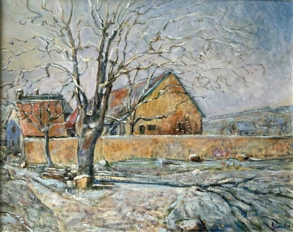 Reiner Spraul * Winterlandschaft * Hommage an Paul Cézanne