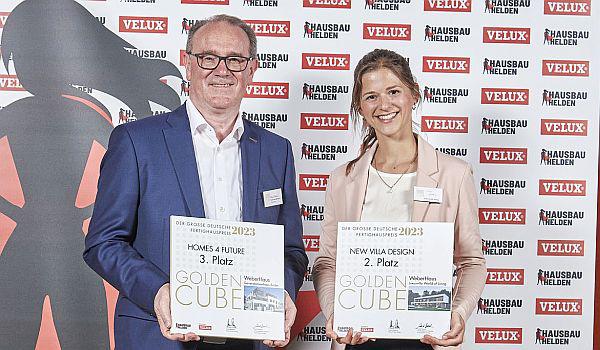 Zwei Preise für WeberHaus beim Golden Cube
Foto: WeberHaus GmbH - Tom Philippi Zwei Preise für WeberHaus beim Golden Cube
Foto: WeberHaus GmbH - Tom Philippi