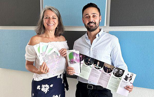 Ab September: Neue kulturelle Veranstaltungsreihe „Litschgikeller Bad Krozingen“.
Claudia Moehrke und Rustam Mantyeyev stellen das neue Veranstaltungsprogramm „Litschgikeller Bad Krozingen“ vor.
Foto: Stadt Bad Krozingen Ab September: Neue kulturelle Veranstaltungsreihe „Litschgikeller Bad Krozingen“.
Claudia Moehrke und Rustam Mantyeyev stellen das neue Veranstaltungsprogramm „Litschgikeller Bad Krozingen“ vor.
Foto: Stadt Bad Krozingen