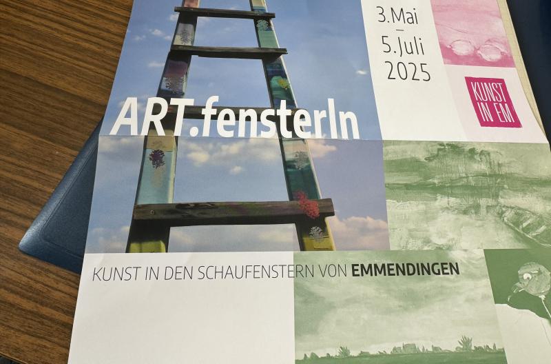 "ART.fensterln": Kunst in den Schaufenstern in Emmendingen
Bild: Karl-Friedrich Jundt-Schöttle "ART.fensterln": Kunst in den Schaufenstern in Emmendingen
Bild: Karl-Friedrich Jundt-Schöttle